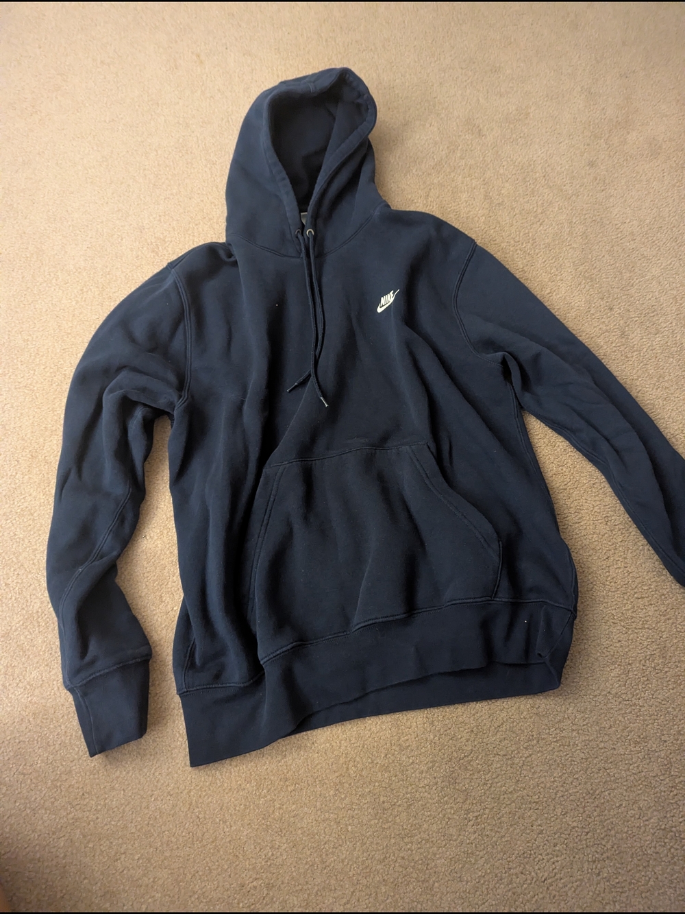 Nike Navy Hooded Pullover Sweatshirt